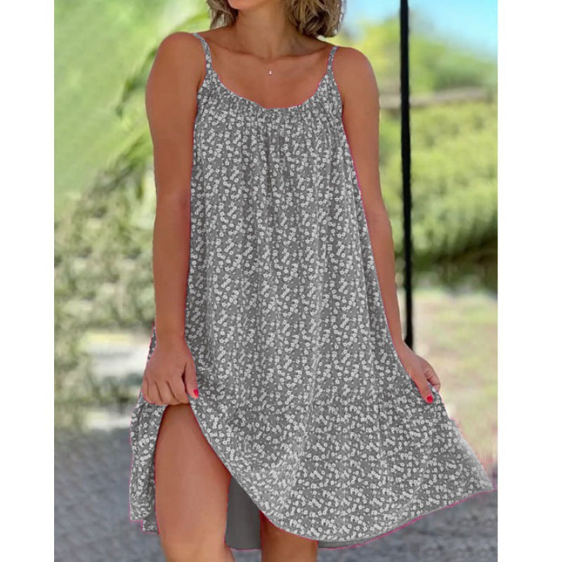 Fudus: Elegantes, ausgestelltes Blumen-Slipdress