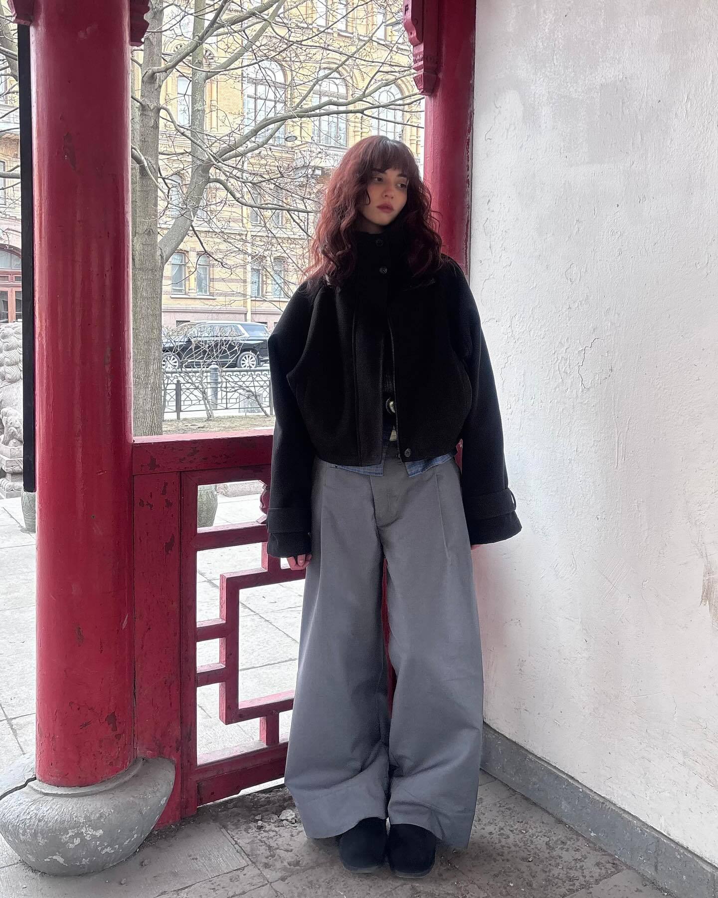 Damen Oversized Wolljacke mit elegantem Schnitt und praktischen Taschen Amawinc