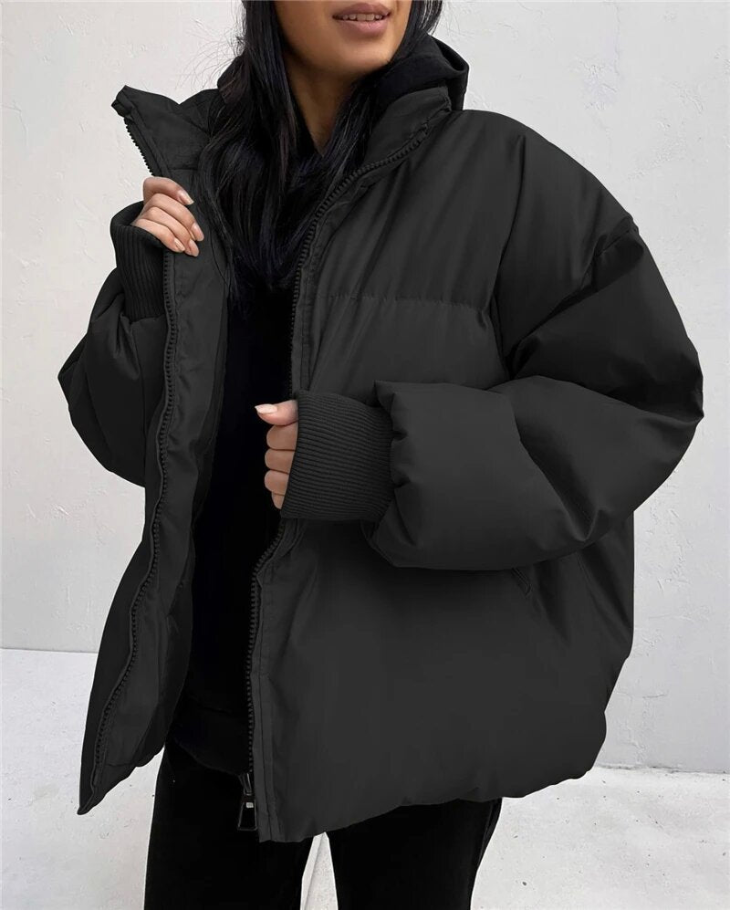 Damen oversized Daunenjacke Amawinc