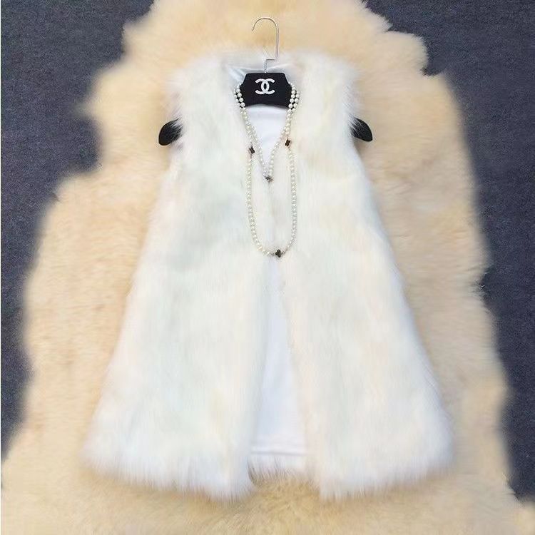 Damen Elegante Kunstpelzweste mit modischem Schnitt Amawinc