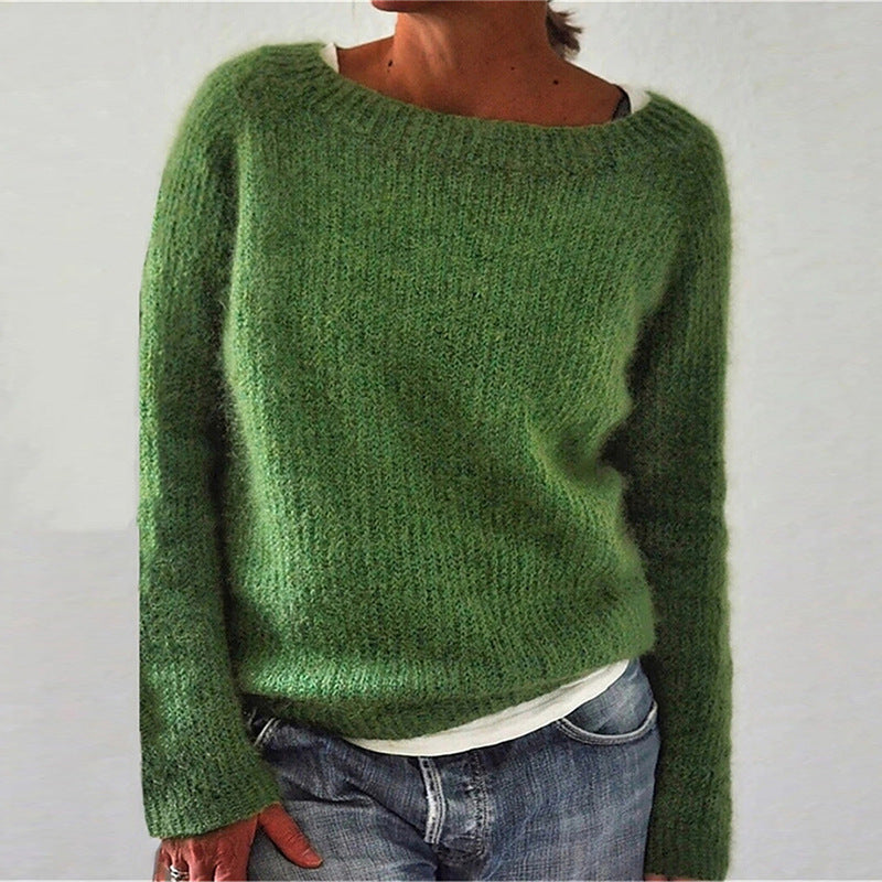 Damensweater Tania: Vielseitiger Rundhals-Pullover