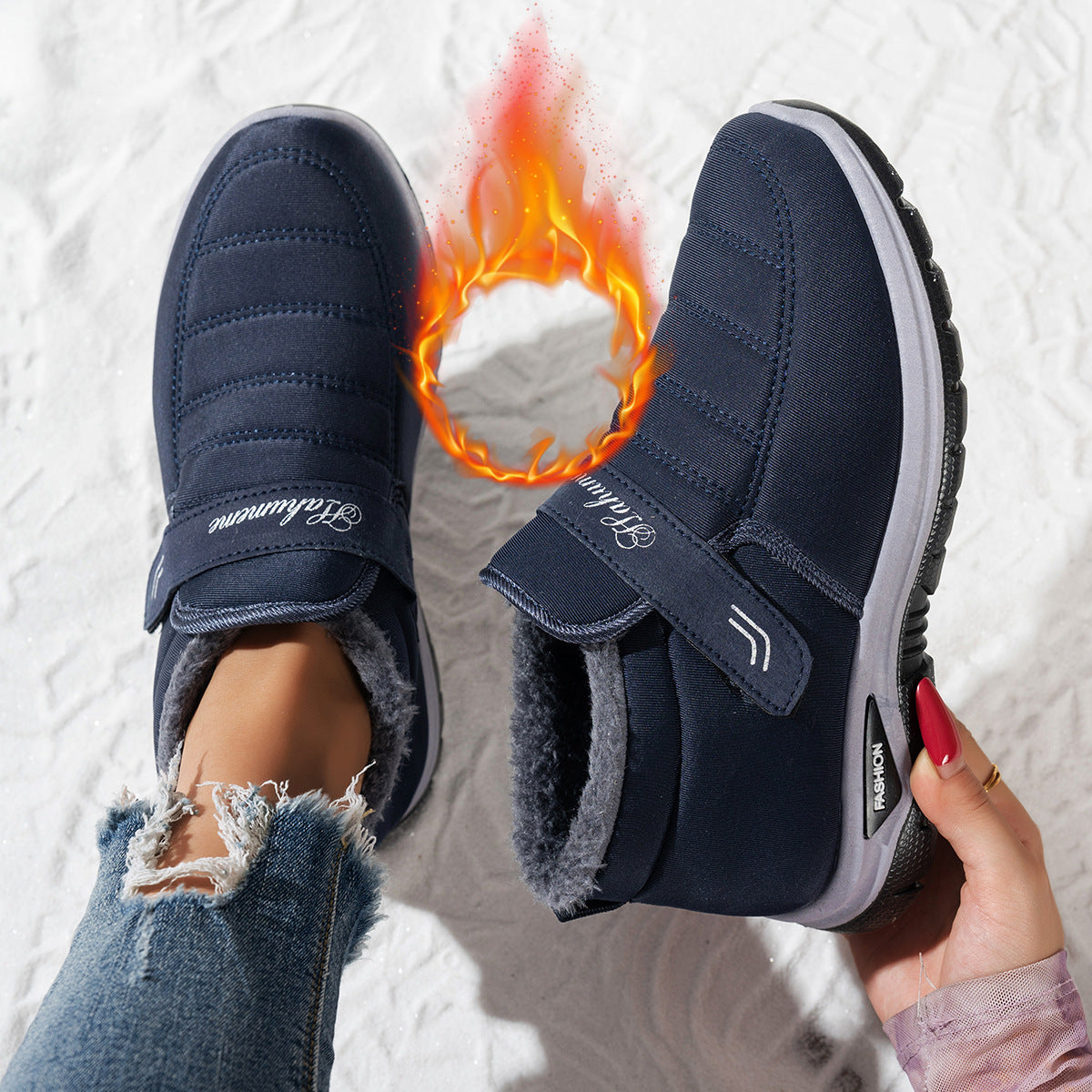 Damen Fleecegefütterte Sneaker Amawinc