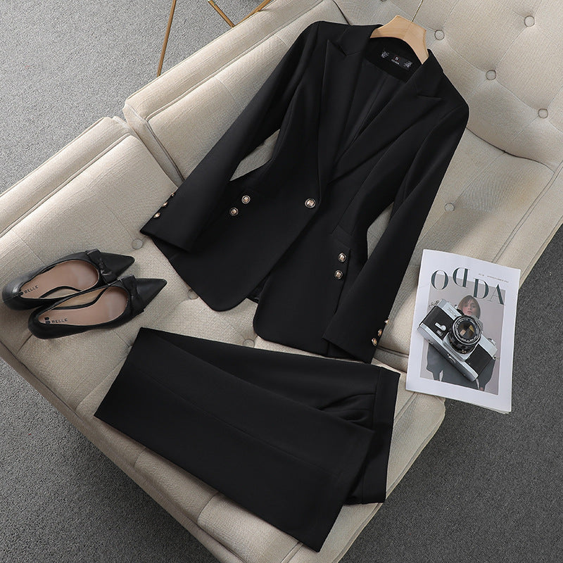 Blazer Femme Tailleur Ajusté À Une Fermeture Unique Col Net Raffiné Pour Bureau Et Réunions