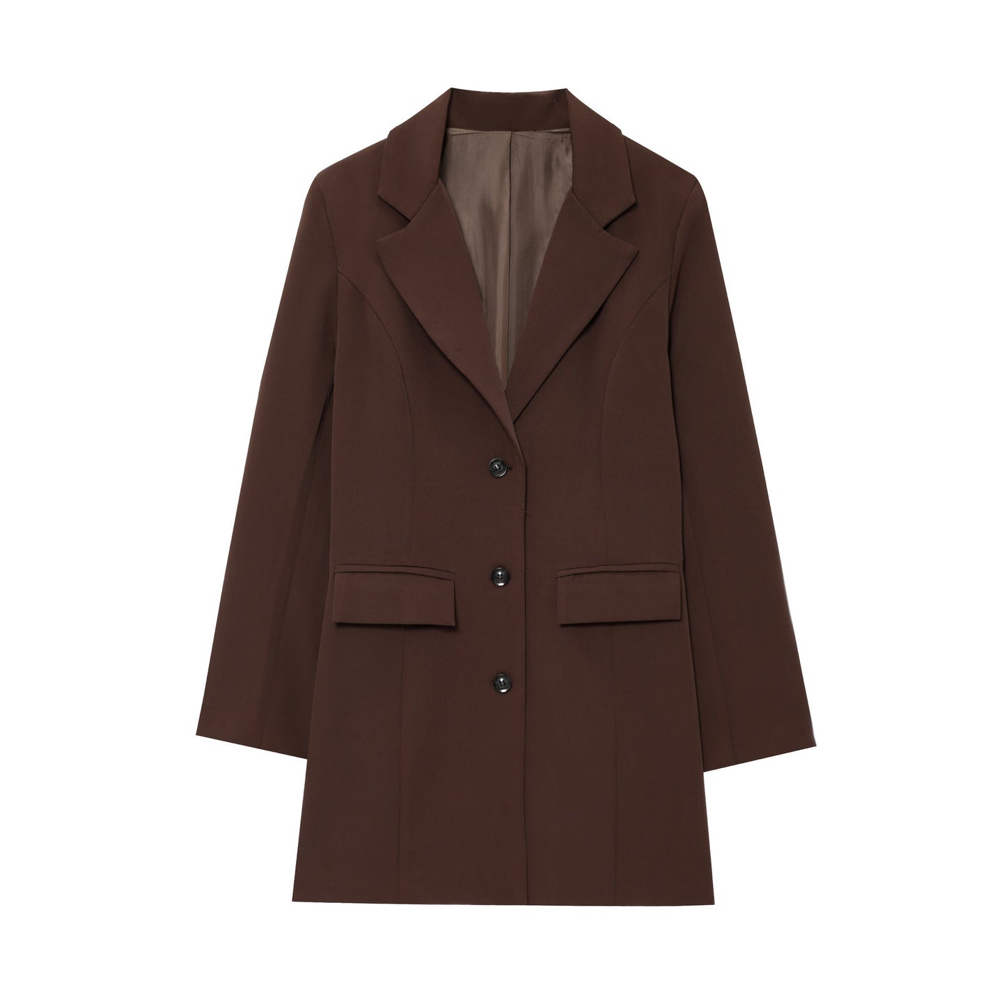 Damen eleganter Blazer mit tailliertem Schnitt Amawinc