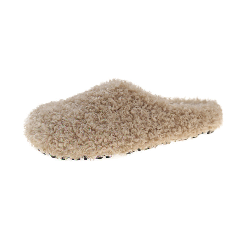 Damen Flauschige Hausschuhe mit rutschfester Sohle und weichem Innenfutter Amawinc