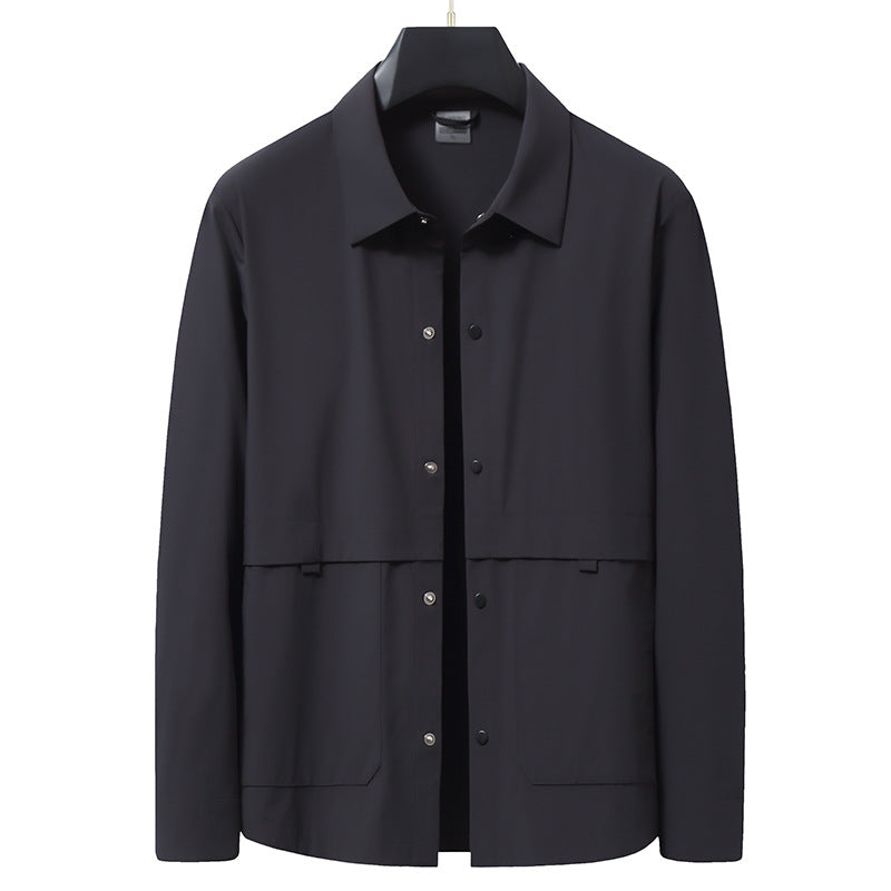 Veste Coupe Vent En Nylon Ultralégère Avec Poches Utilitaires Et Col Classique Pour Voyage