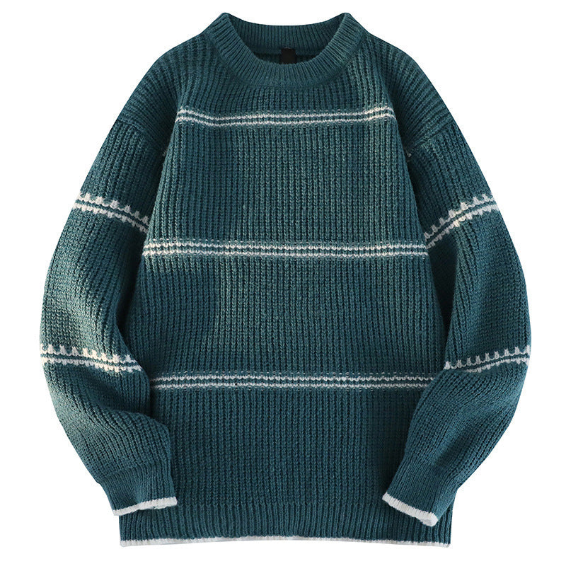 Damen Kuscheliger Strickpullover mit streifendem Design Amawinc