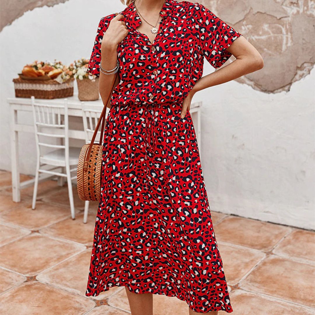 Leopardenmuster-Kleid aus Wien