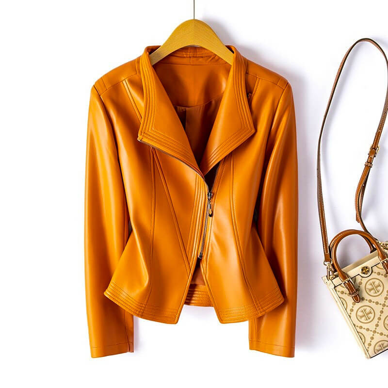 Sophie Veste En Cuir Végan Pour Femmes Amawinc Élégante Structurelle Moderne Chic