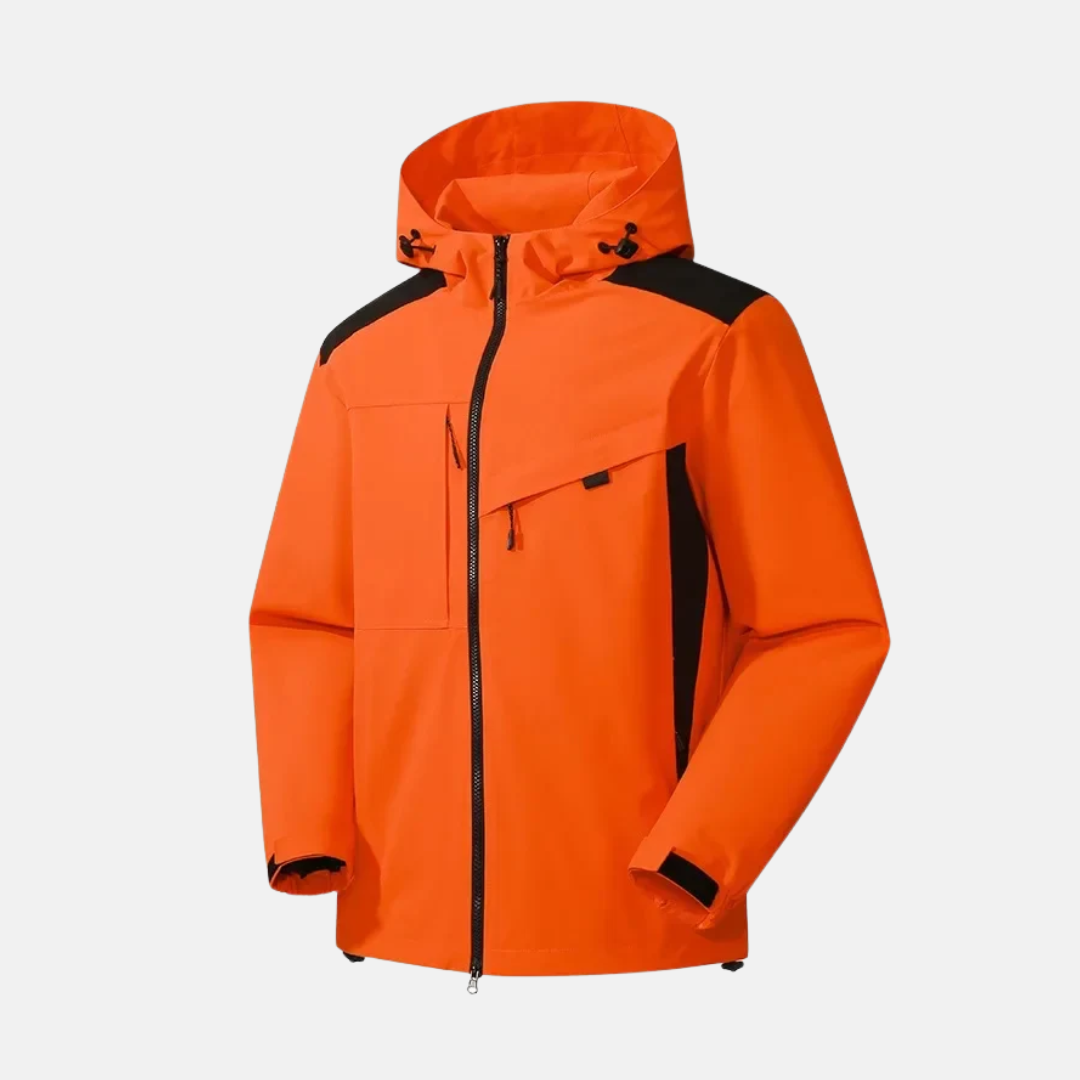 Veste À Capuche Résistante Aux Intempéries Pour Homme Amawinc Coupe Décontractée Avec Poches Zippées Et Ourlet Réglable