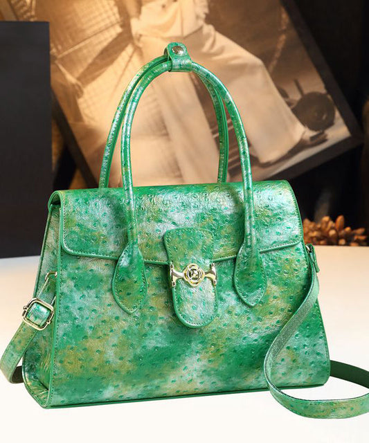 Sac fourre-tout en similicuir tie-dye vert herbe biologique - Amawinc