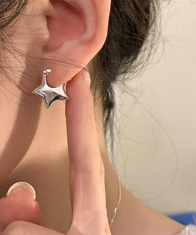Boucles d'oreilles à tige en argent sterling et soie au design original - Amawinc