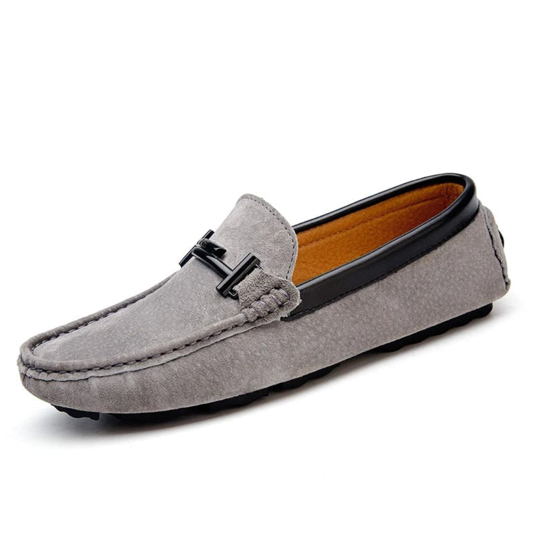 Mocassins En Cuir Orin Prestige Luxe Confort Toute La Journée Avec Détails Contrastés Et Douillet Intérieur