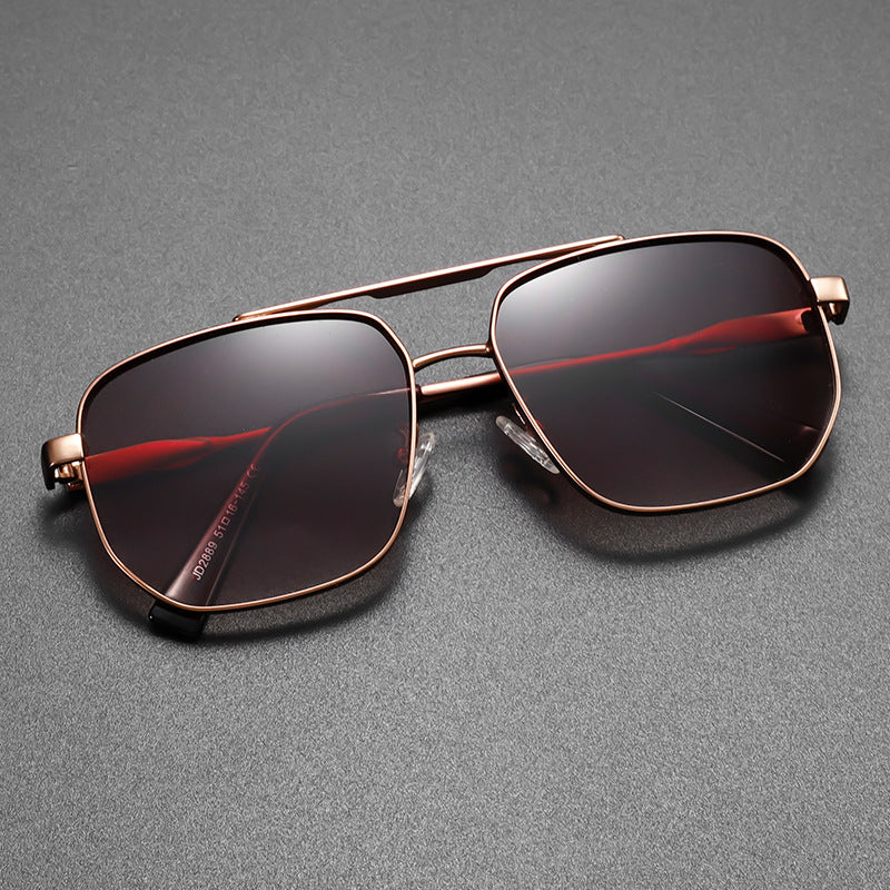 Orion Pilot Lunettes Aviateur Finition Mat Noire Cadre Métal Lentilles Dégradées Noires Confort Ultra Léger