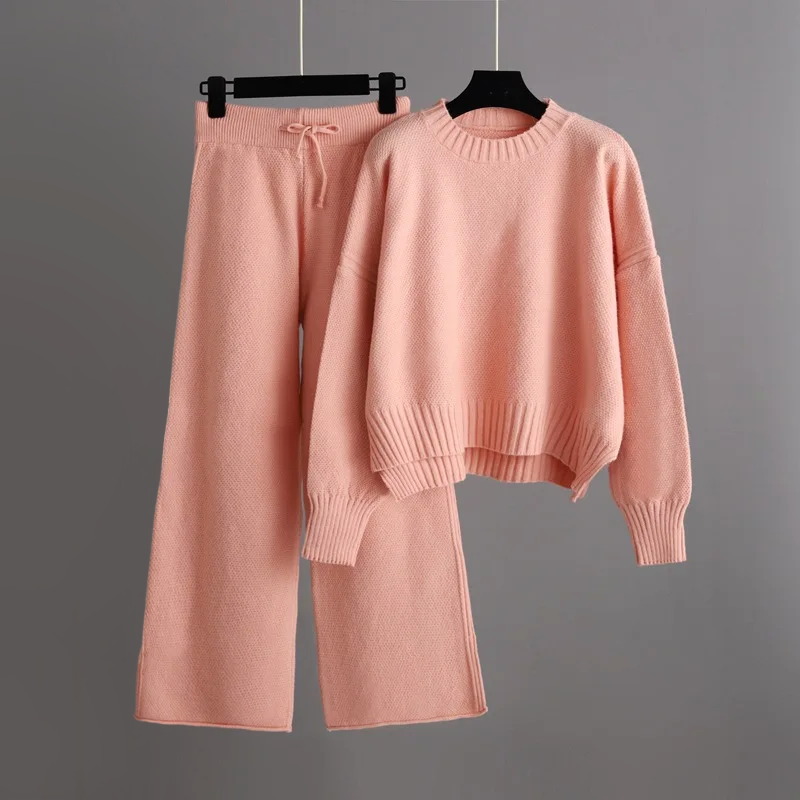 Ensemble Détente Femme Maille Douce Pull Décontracté Pantalon Large Confort Nordisk Flair