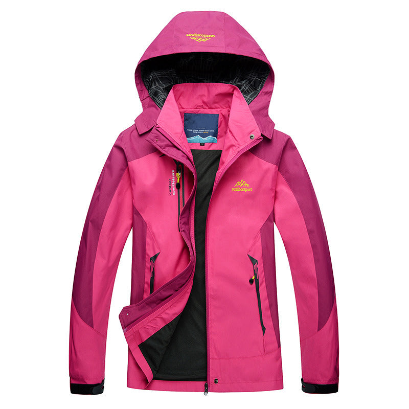 Veste Imperméable Pour Femme Avec Capuche Amovible Pour Randonnée Et Plein Air Et Activités Extérieures