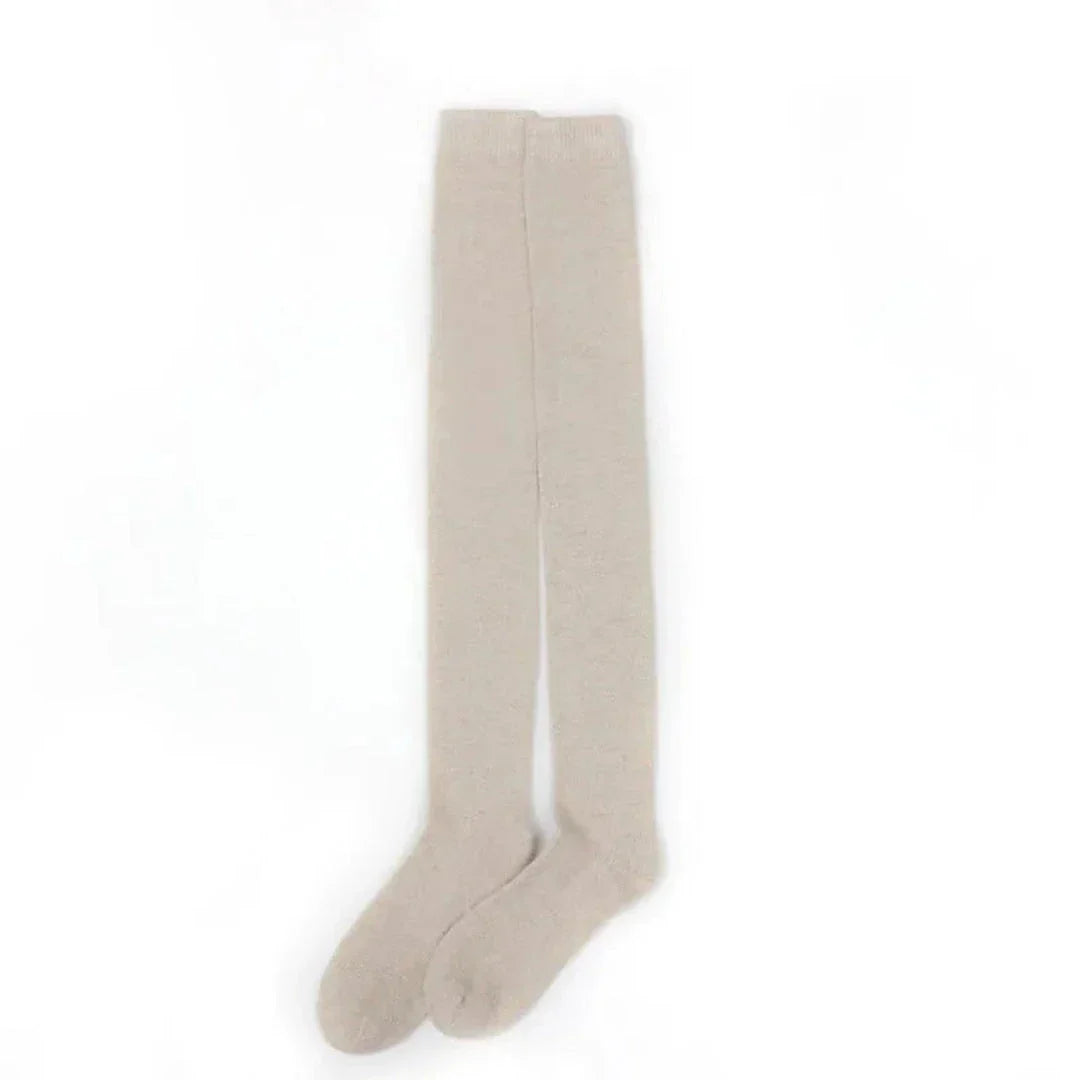 Chaussettes Au Dessus Du Genou Pour Femme En Mélange Cachemire Doux Et Chaud Pour Confort Et Élégance