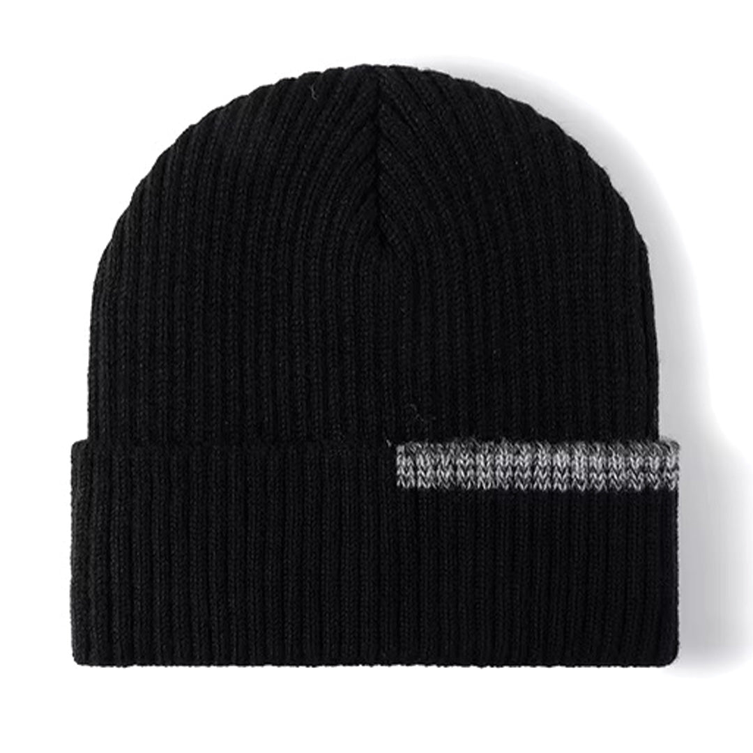 Amawinc Bonnet À Côtes Raffiné Pour L Hiver Avec Doublure Multicouche En Coton Polyester Acrylique