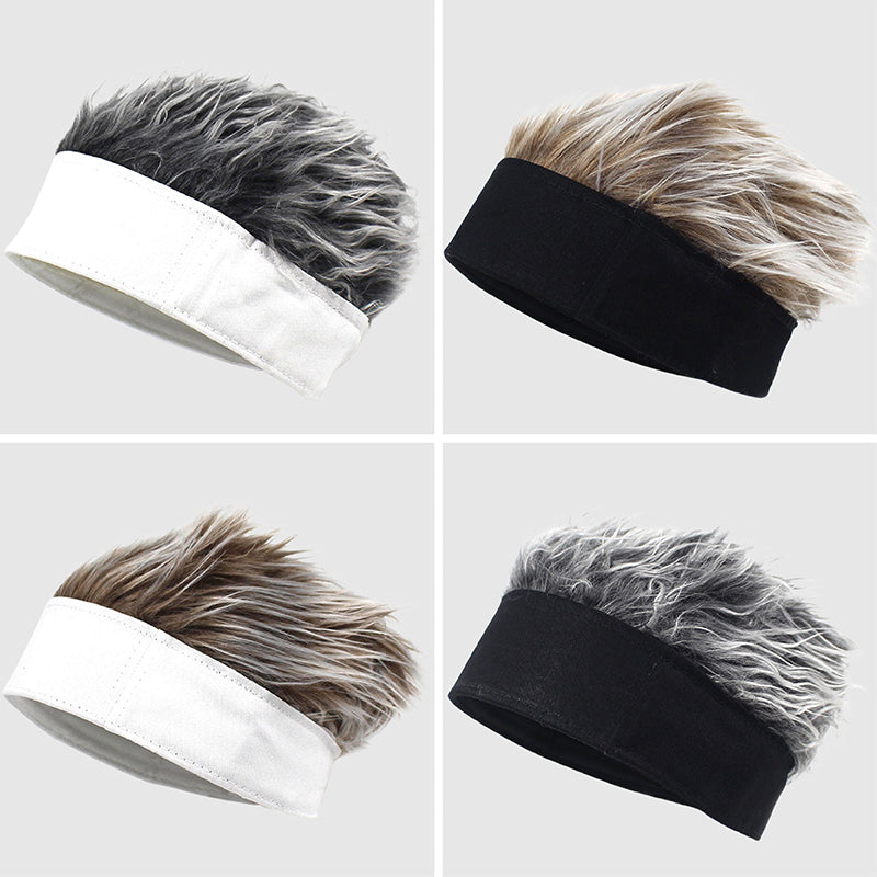 Chapeau Party Pop Hat Disponible En Quatre Couleurs Avec Cheveux Courts Design Fantaisie Pour Fête Multicolore