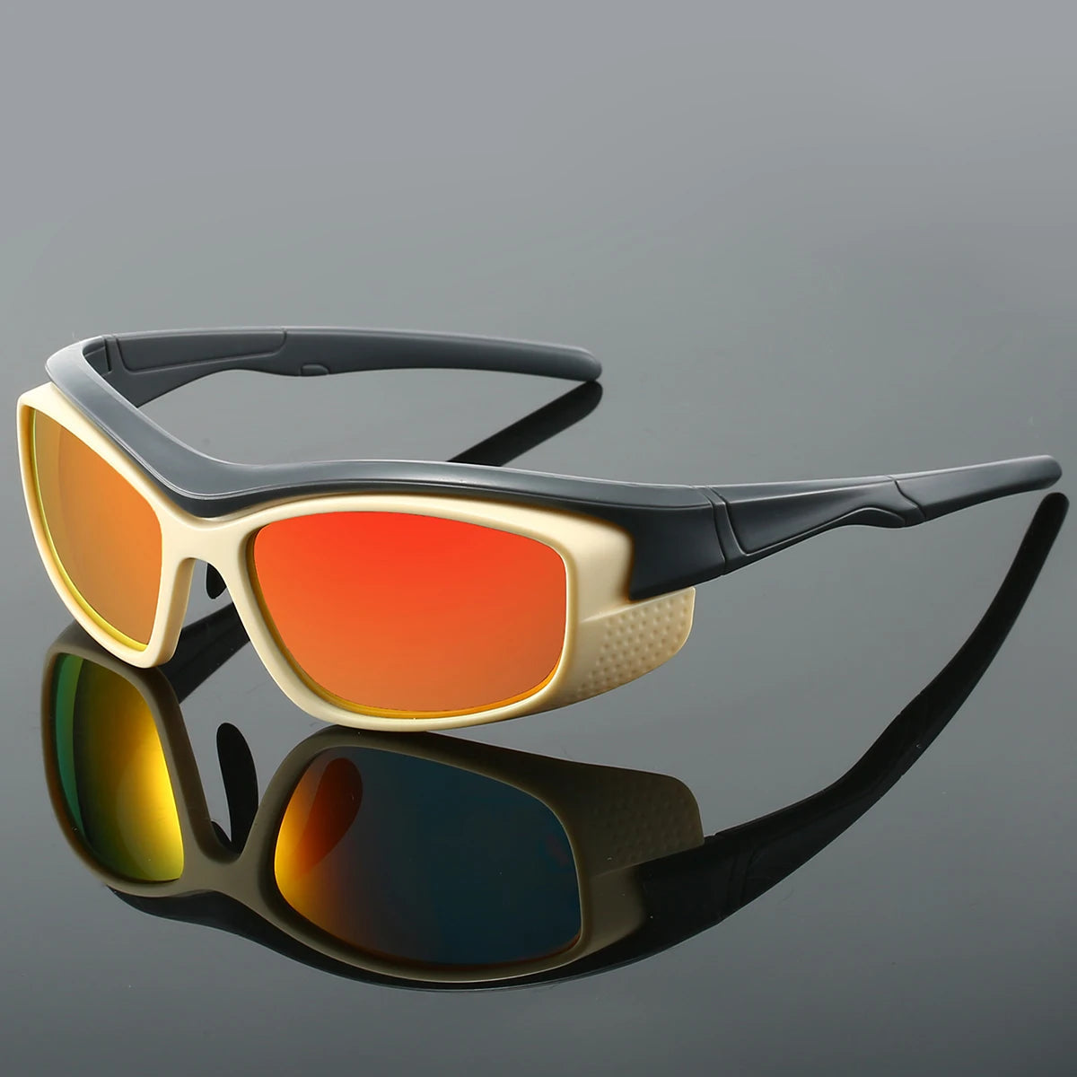 Phantom Drive Lunettes de Soleil Ultra Légères Cadre Wraparound Mat Noir Verres Bloquants UV Confort Mouvement