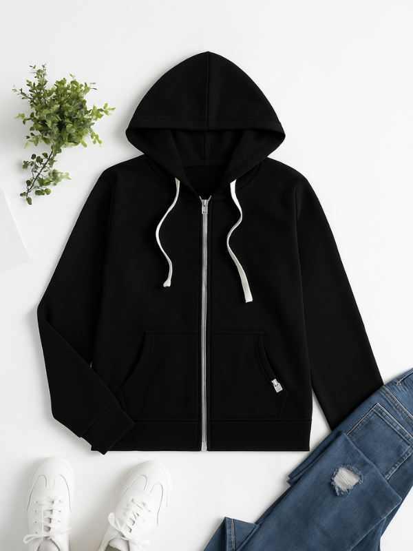 Sweat À Capuche Zippé Classique Pour Femme Kayla Hiver Confort Et Style Décontracté
