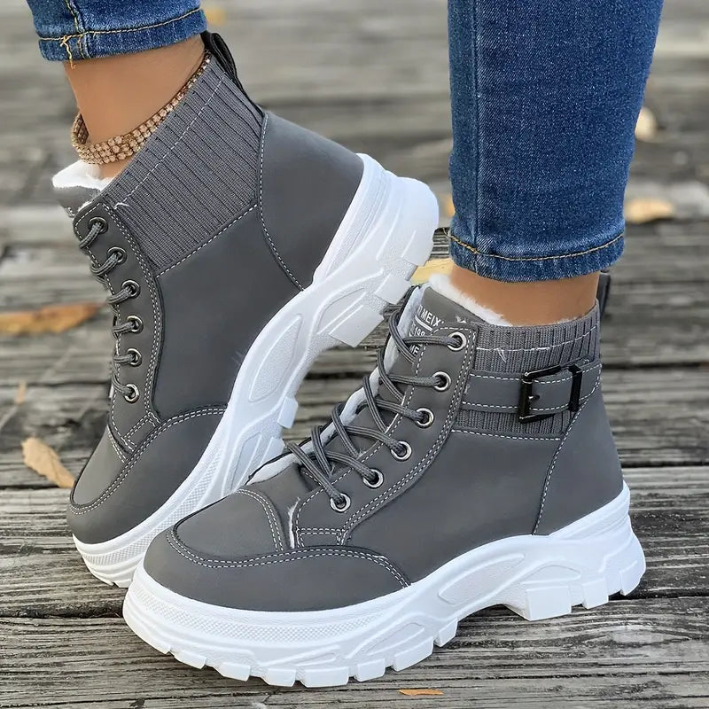 Bottes À La Cheville En Peluche Pour Femmes Confort Douillet Et Style Urbain Moderne