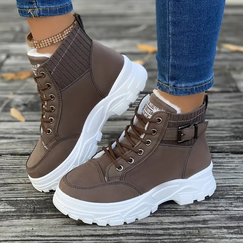Bottes À La Cheville En Peluche Pour Femmes Confort Douillet Et Style Urbain Moderne