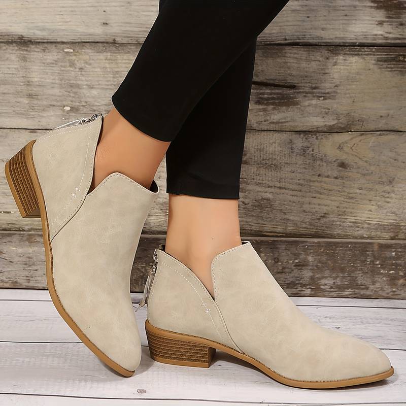 Bottes à Pointe Pour Femmes Élégantes Et Confortables En Faux Cuir Synthétique Polyvalentes