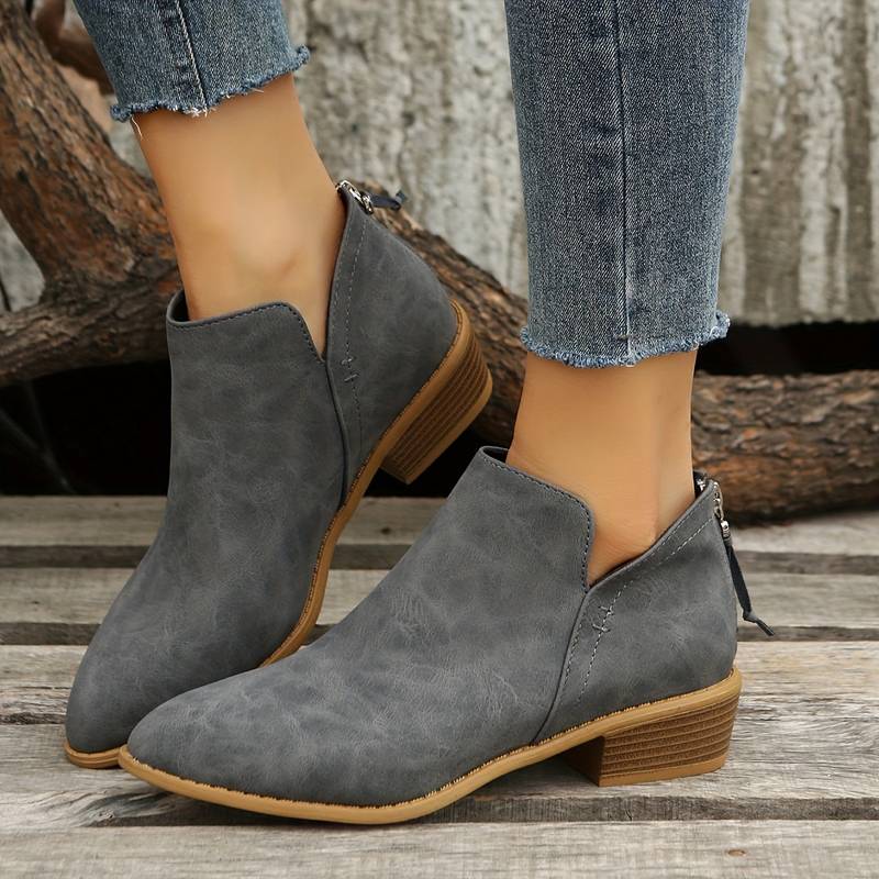 Bottes à Pointe Pour Femmes Élégantes Et Confortables En Faux Cuir Synthétique Polyvalentes