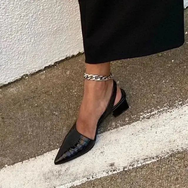 Escarpins À Pointe Avec Bride Ajustable Pour Femmes Élégants Et Confortables Et Polyvalents