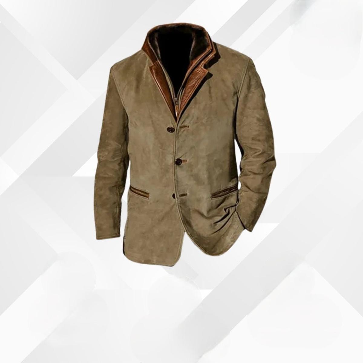 Veste Homme Classique À Boutons Chaude Pour Hiver Avec Doublure Intérieure Pour Tenue Formelle et Décontractée