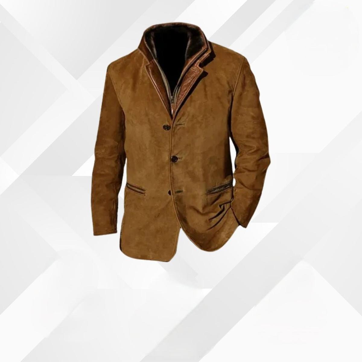 Veste Homme Classique À Boutons Chaude Pour Hiver Avec Doublure Intérieure Pour Tenue Formelle et Décontractée