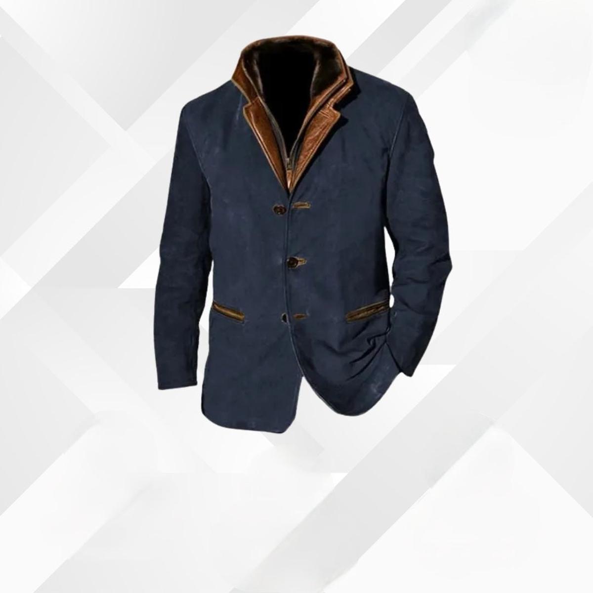 Veste Homme Classique À Boutons Chaude Pour Hiver Avec Doublure Intérieure Pour Tenue Formelle et Décontractée