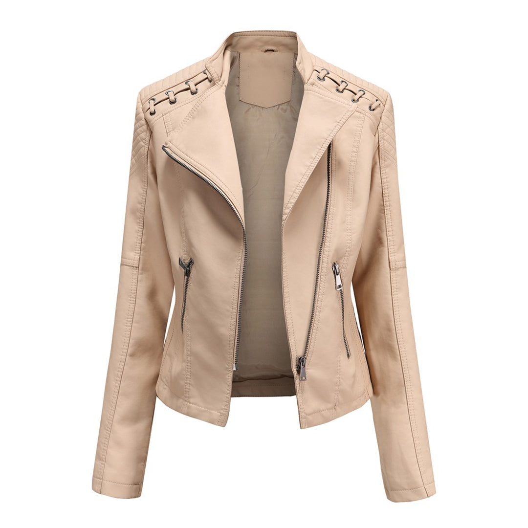 Jasmine Veste Femme Tendance Zip Frontale Moderne Par Amawinc Pour Un Look Audacieux Et Poli