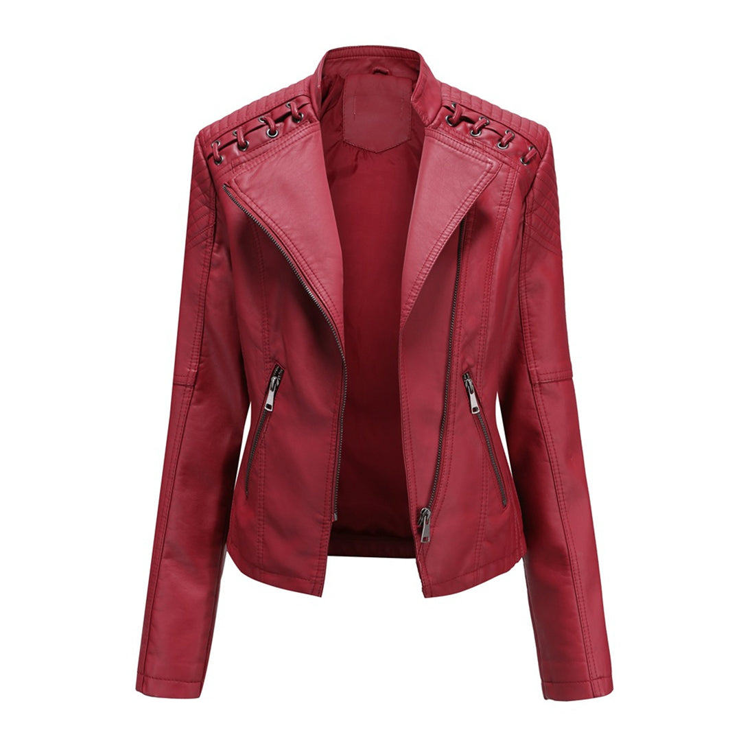 Jasmine Veste Femme Tendance Zip Frontale Moderne Par Amawinc Pour Un Look Audacieux Et Poli
