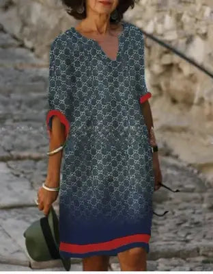 Robe Midi Fleurie Pour Femme À Encolure V Hailey Confort Élégance Artisanal Pour Révéler Votre Style Estival