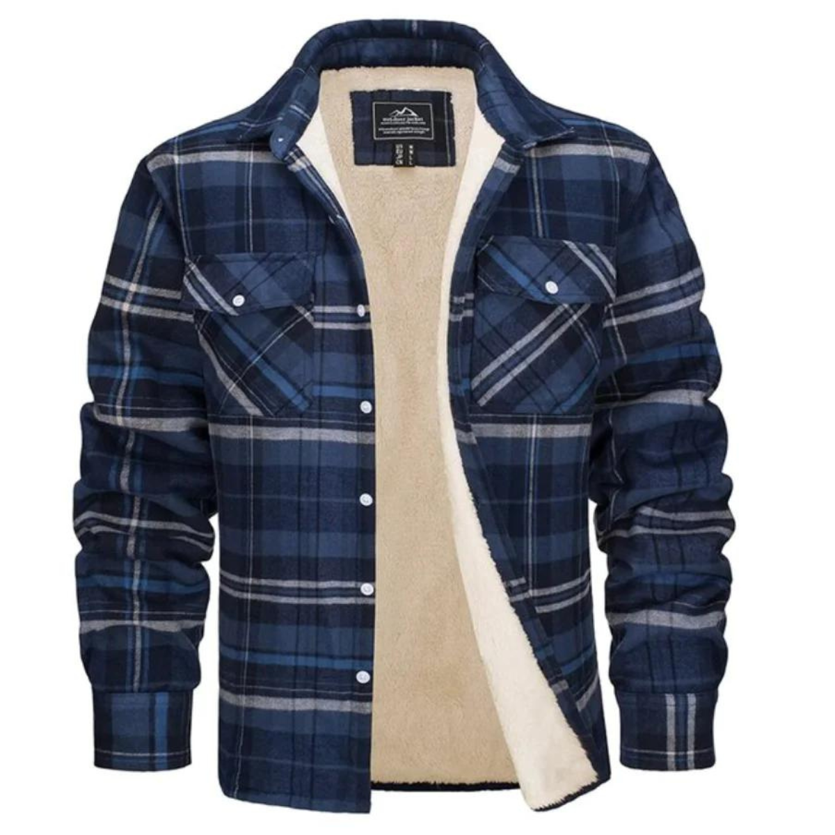 Veste Polaire Pour Homme À Motif Carreaux Chaude Et Élégante Amawinc Hiver Pour Toutes Occasions