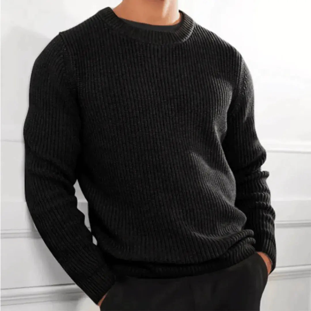 Pull Col Ras Du Cou En Maille Premium En Acrylique Fait Main Raphaël Roux Doux Confort Pour Port Quotidien Amawinc