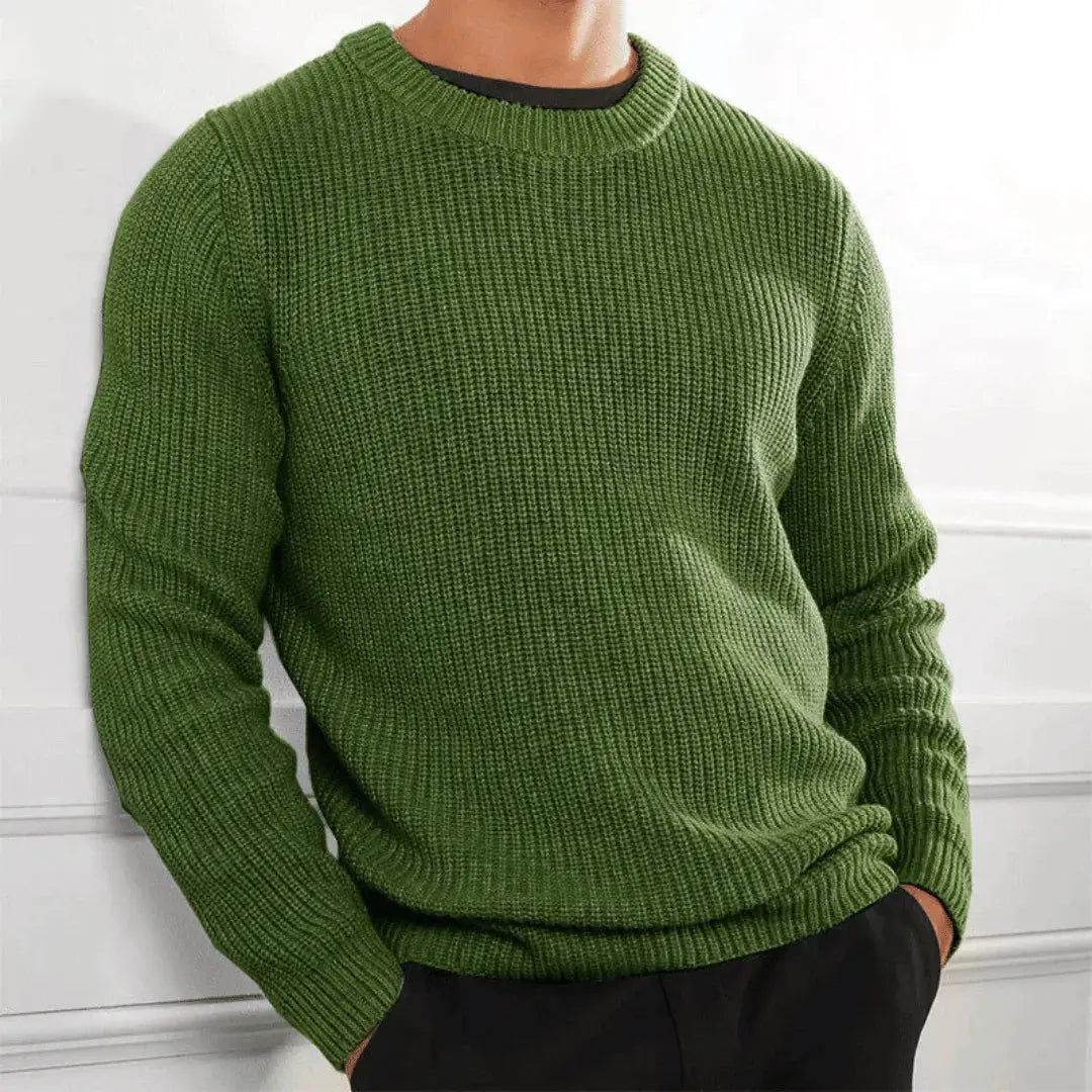 Pull Col Ras Du Cou En Maille Premium En Acrylique Fait Main Raphaël Roux Doux Confort Pour Port Quotidien Amawinc