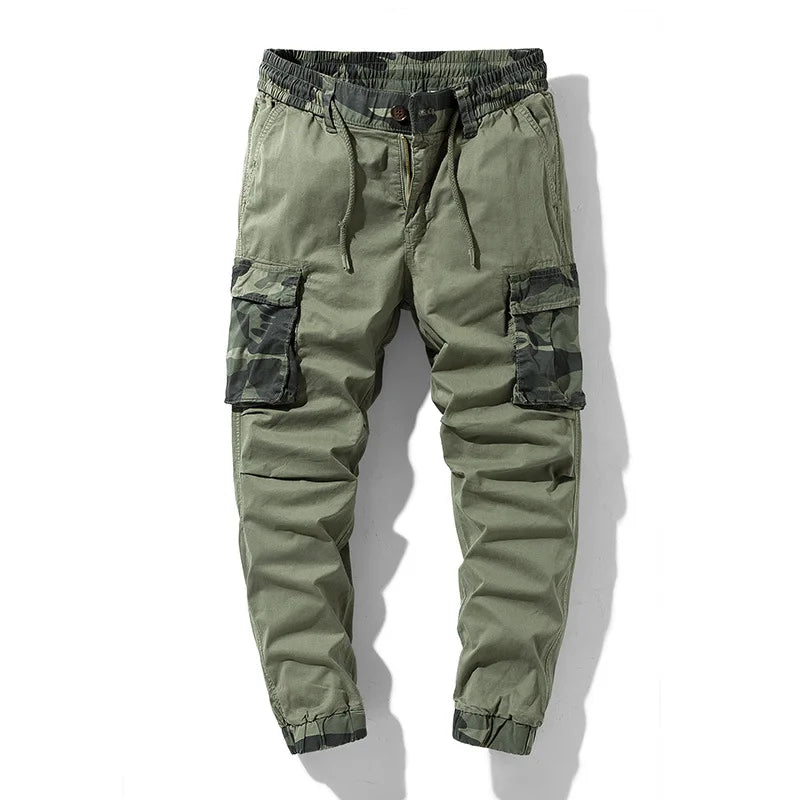 Pantalon Jogger Camo Utilitaire Recon Avec Poches Cargo à Rabat Taille Élastique et Cordon