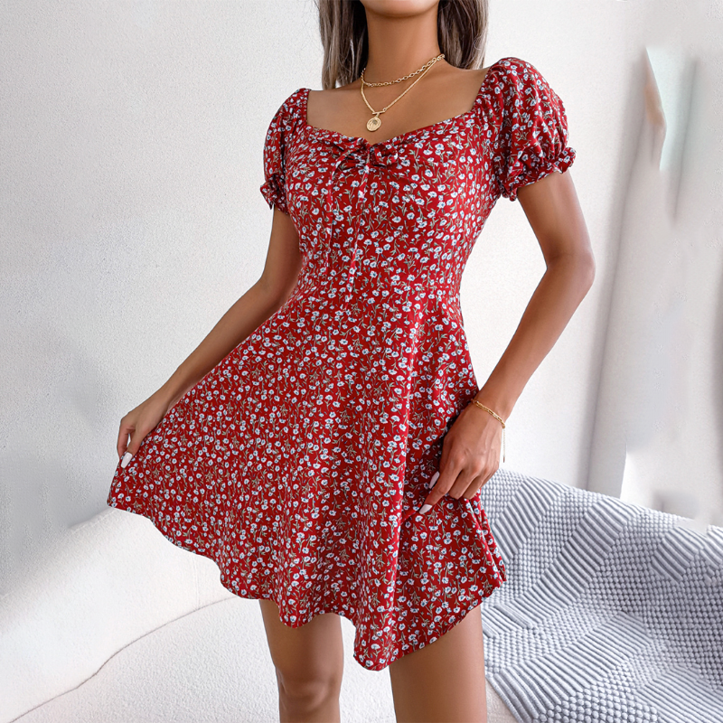 Blumiges Sommerminikleid Fleur