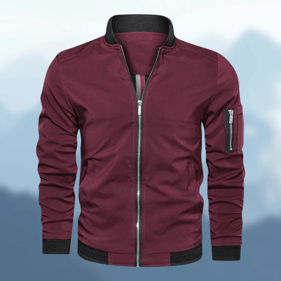 Veste Bomber Homme Slim Fit Moderne Légère Pour Quotidien Par Amawinc Vetement Extérieur Polyvalent