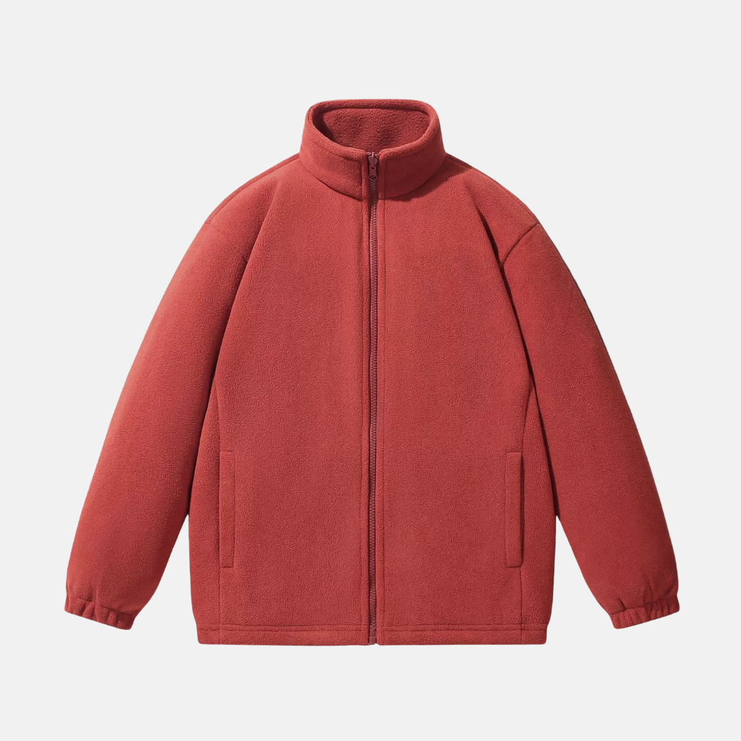 Veste Polaire Homme Col Montant Zip Intégral Décontractée Pour L Hiver Confortable Amawinc