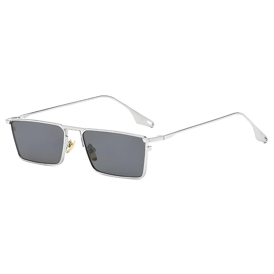 Lunettes de Soleil Carrées Élégantes Cadre Or Métal Confort Ergonomique Lentilles Résistantes UV400