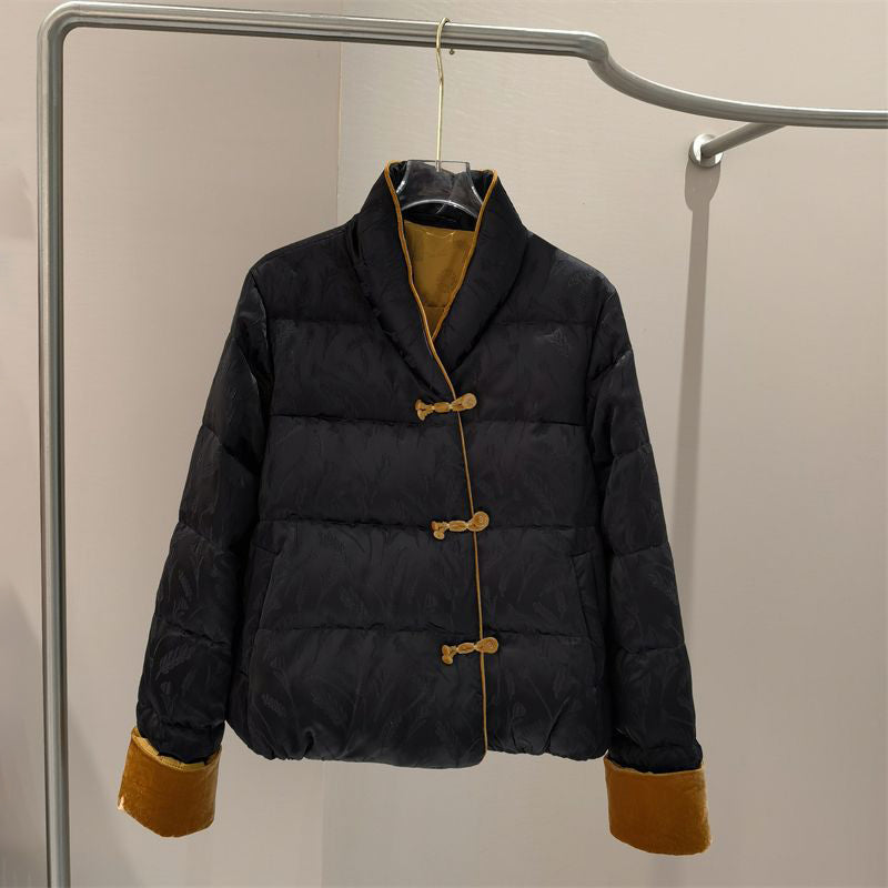 Veste Doudoune Chenille Rétro Chic Pour Femmes Chaude Et Légère Pour Automne Hiver