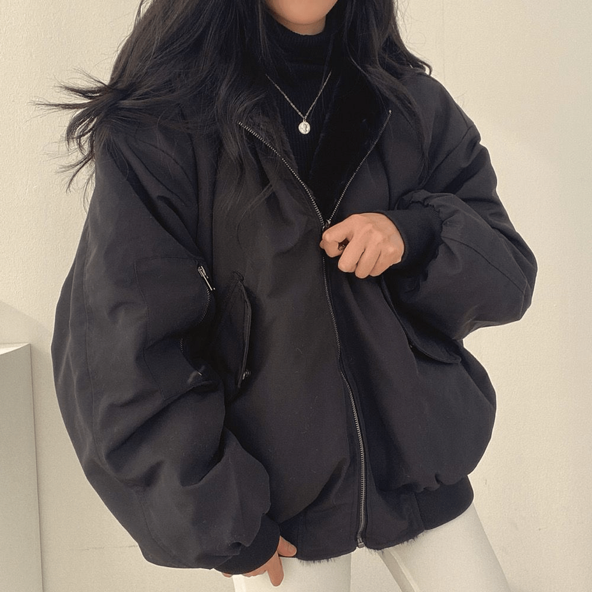 Lily Veste Hivernale Chaude Oversize Pour Femmes Idéale Pour Superposer Avec Des Pulls Décontractée Chic