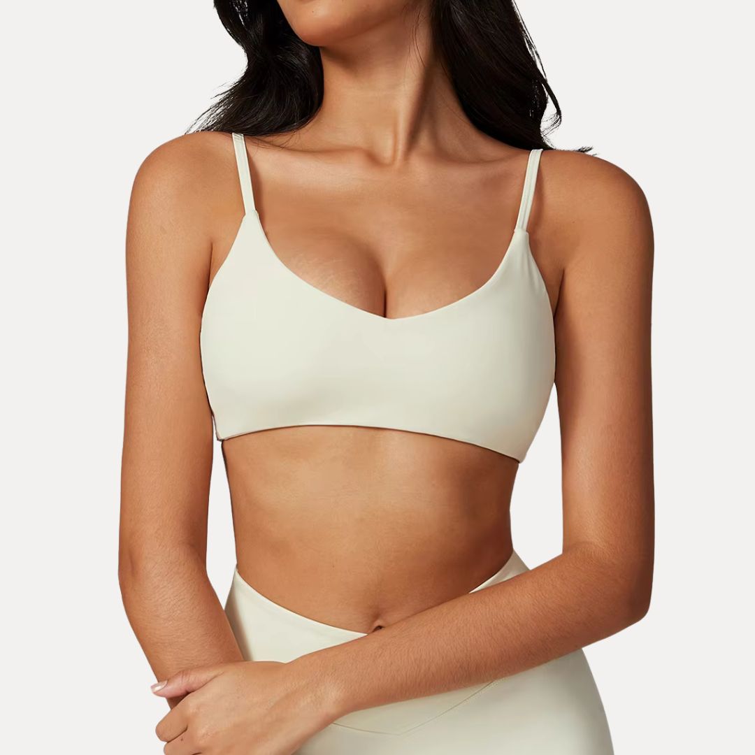 Soutien Gorge De Sport Léger À Moyen Avec Bretelles Spaghetti Pour Entraînement Et Quotidien