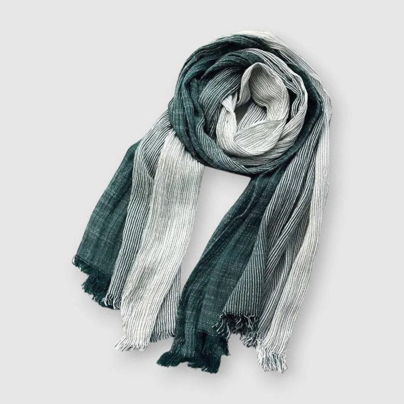 Rivermont Écharpe En Coton Rayée Polyvalente Pour Femme Et Homme Style Décontracté