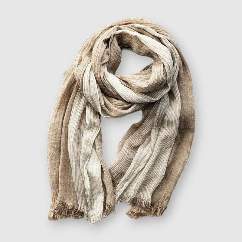 Rivermont Écharpe En Coton Rayée Polyvalente Pour Femme Et Homme Style Décontracté