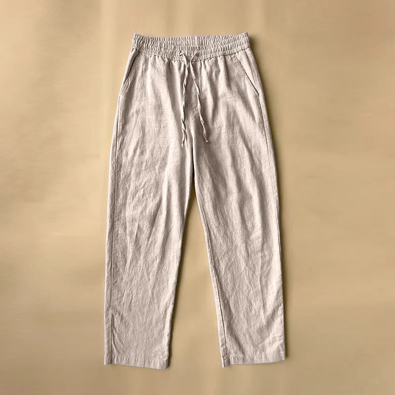 Pantalon En Lin Roberto Russo Breeze Confort Et Élégance Pour Jours Chauds Avec Coupe Nette